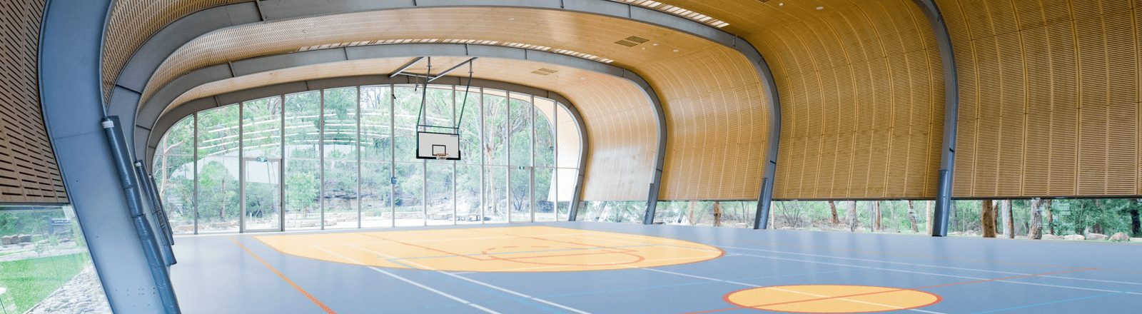 Multi purpose sports hall with sports flooring