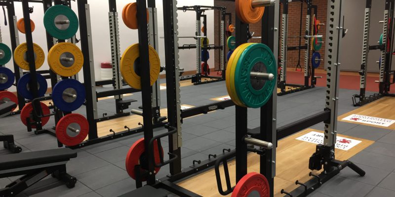 Free weights in gym in Birmingham