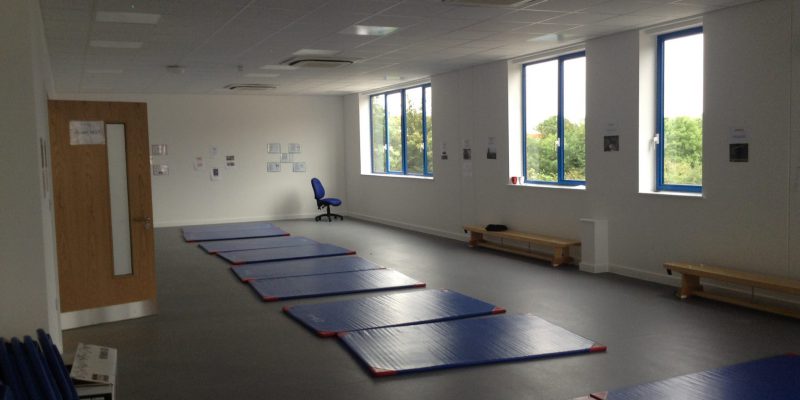 Gym class with school flooring in birmingham