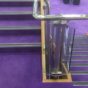 Solihull Library Stairway with Purple carpet